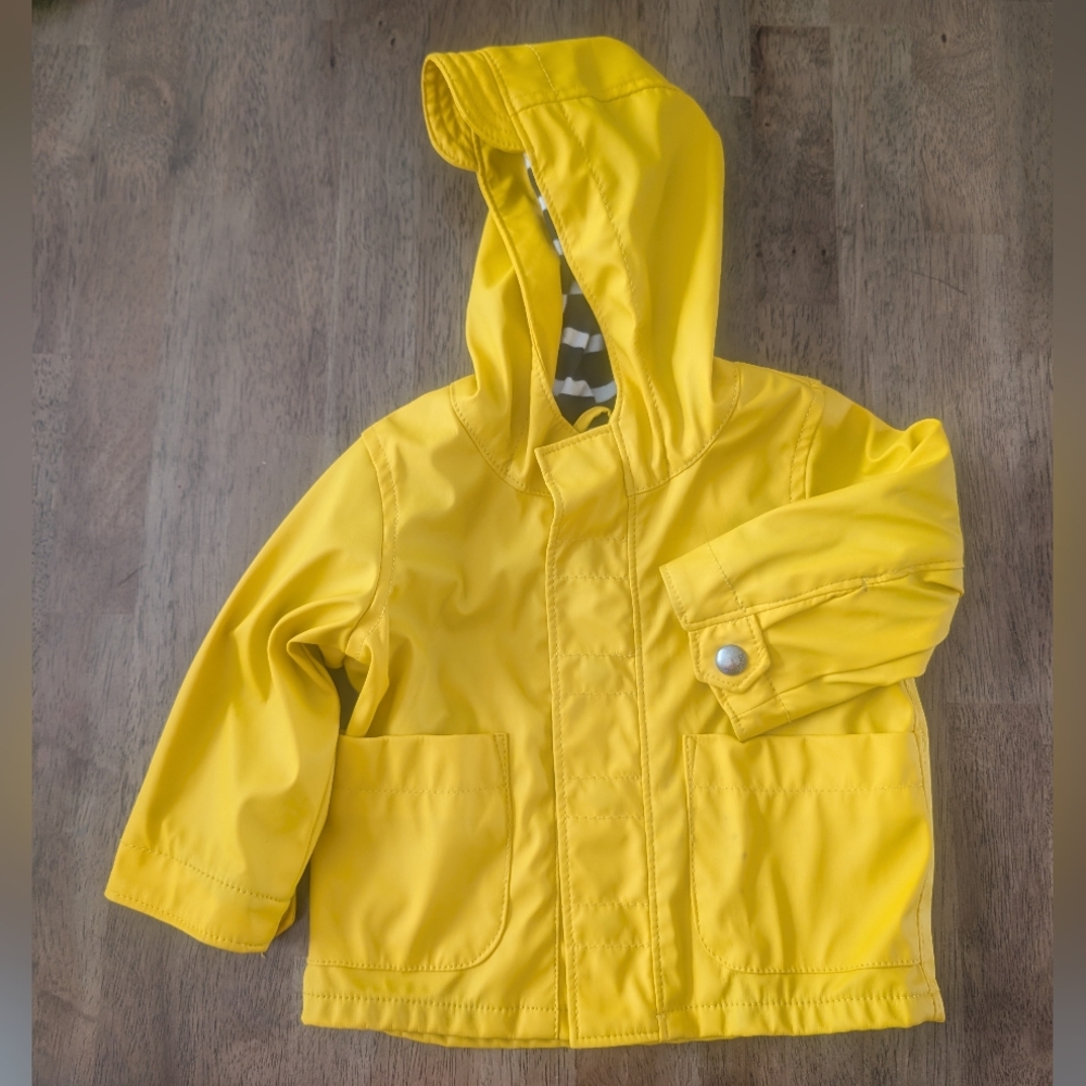 GAP Sunny Yellow Kids Hooded Raincoat